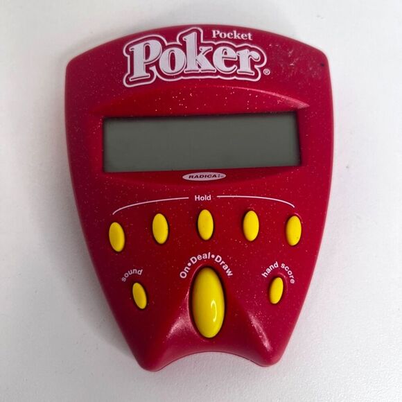 2002 Radica Lighted Sound Poker Pocket Handheld Digital Card Game Casino WORKS - Picture 10 of 10